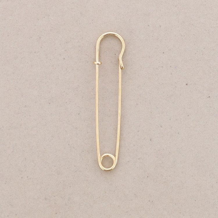 SAFETY PIN BROOCH 7CM 2