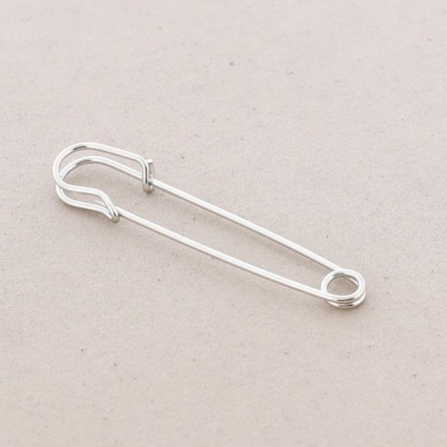 SAFETY PIN BROOCH 7CM