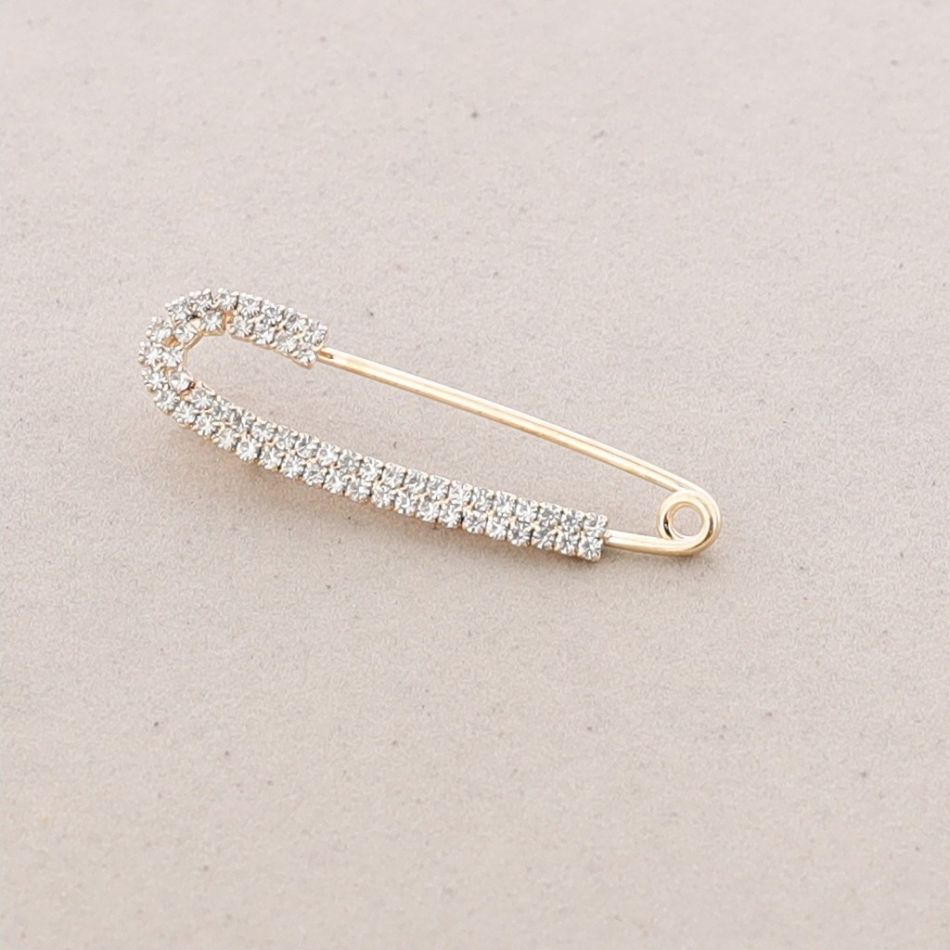 CRYSTALS SAFETY BROOCH
