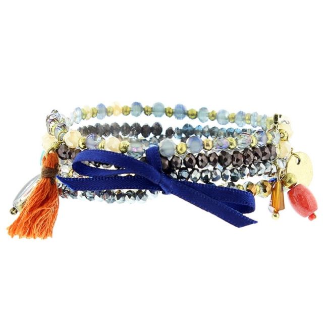 PULSERA 4 TIRAS CUENTAS