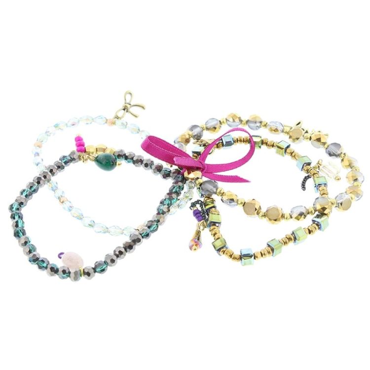 BRACELET 4 STRAPS BEADS 2