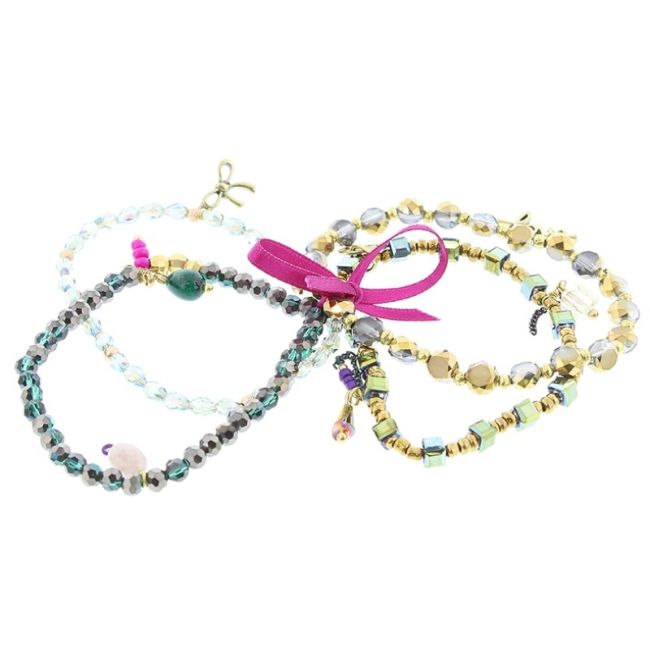 BRACELET 4 STRAPS BEADS