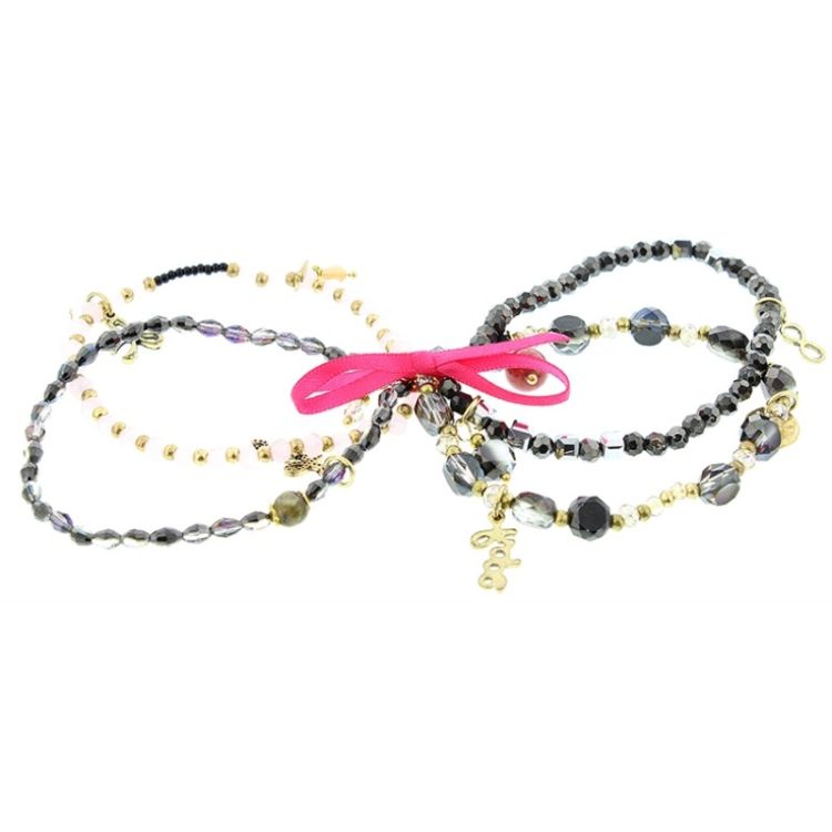 BRACELET 4 STRAPS BEADS 2