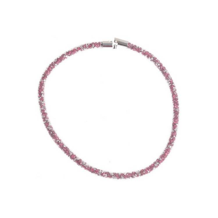 TUBE FILLED BEADS SHORT NECKLACE