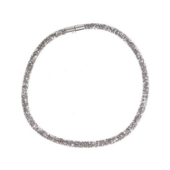 TUBE FILLED BEADS SHORT NECKLACE