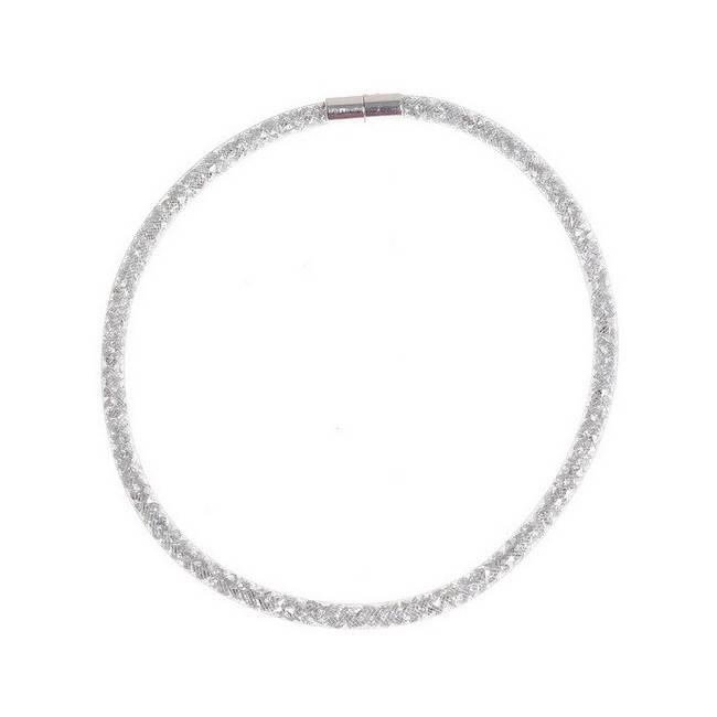 TUBE FILLED BEADS SHORT NECKLACE