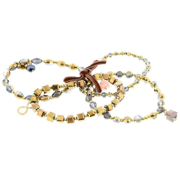 BRACELET 4 STRAPS BEADS 2