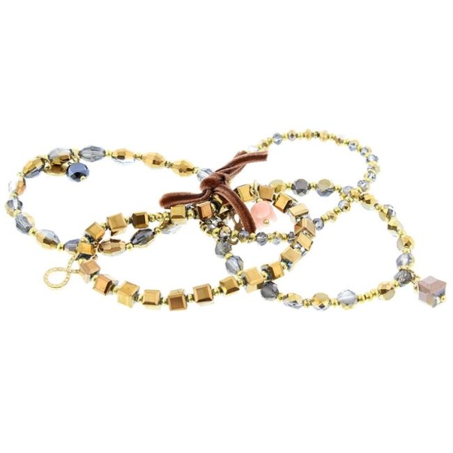 PULSERA 4 TIRAS CUENTAS