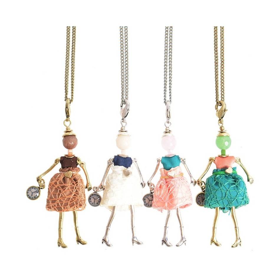LONG PENDANT NECKLACE MINI DOLL
