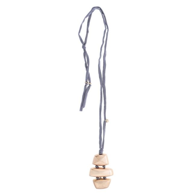 LONG METAL PENDANT NECKLACE