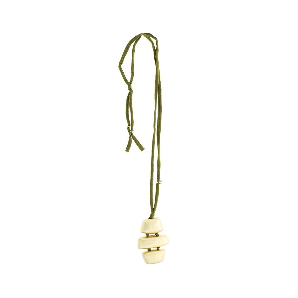 LONG METAL PENDANT NECKLACE