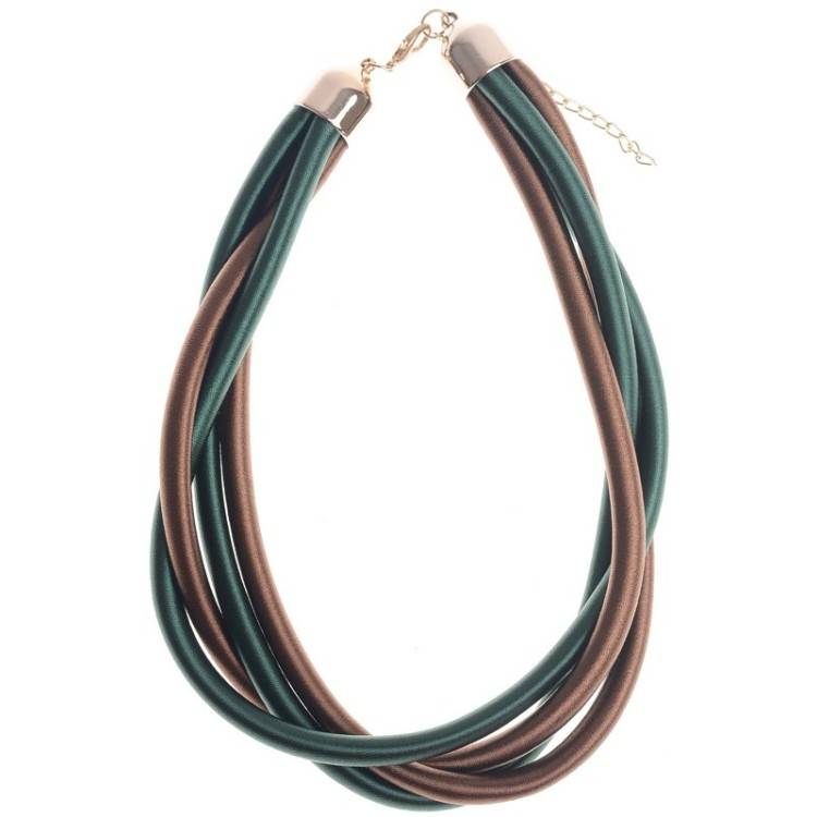 COLORED LACE SHORT NECKLACE