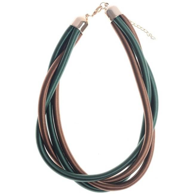 COLORED LACE SHORT NECKLACE