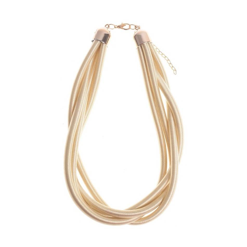 COLORED LACE SHORT NECKLACE