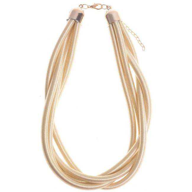COLORED LACE SHORT NECKLACE