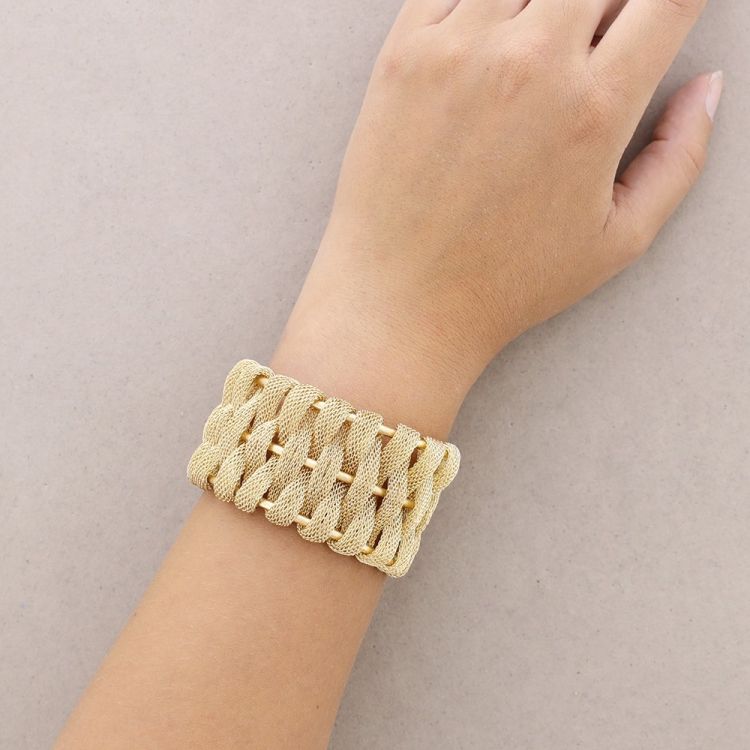 METAL BRAIDED MESH BRACELET 2