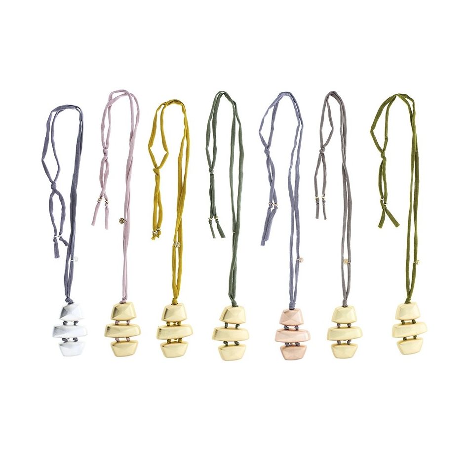 COLLAR LARGO COLGANTE METAL
