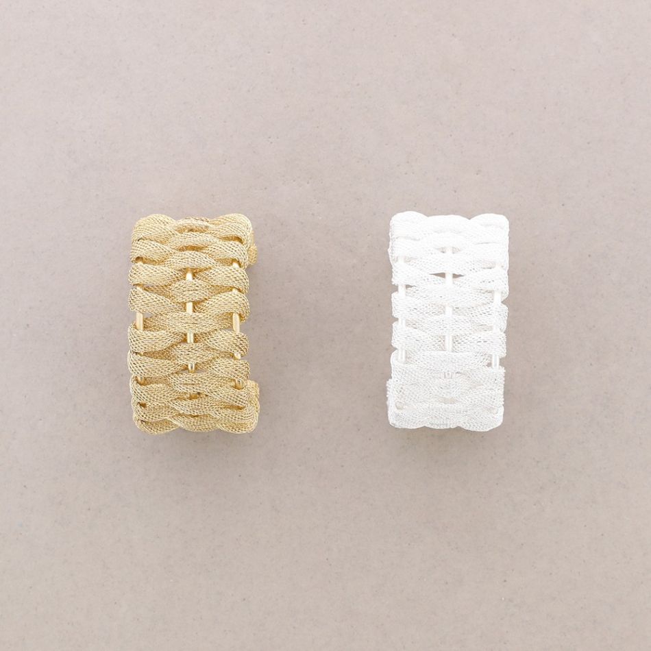 METAL BRAIDED MESH BRACELET