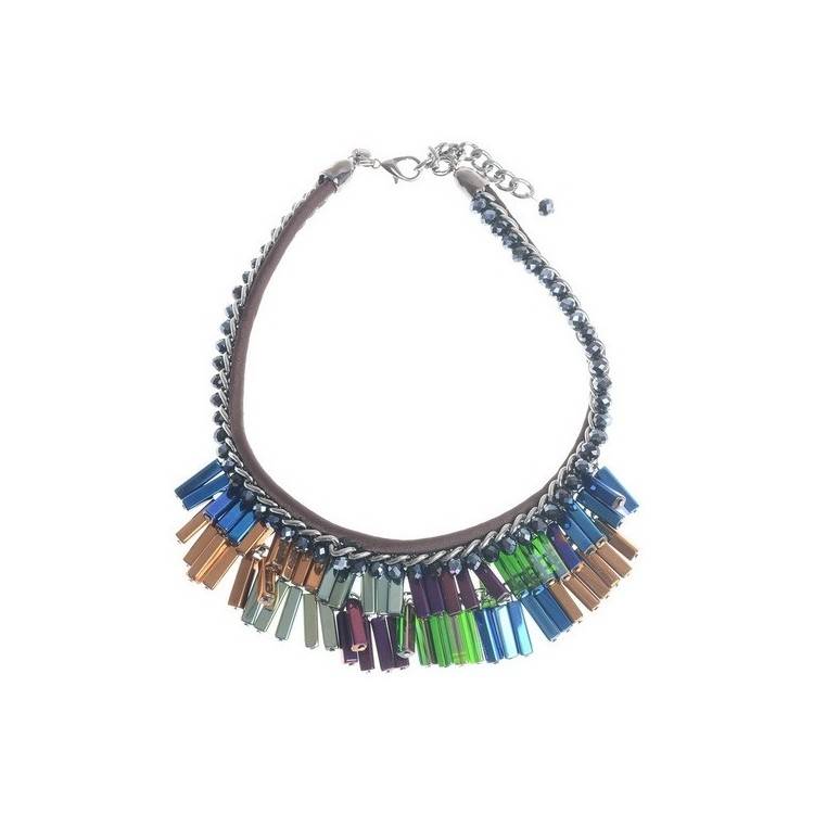 CRYSTAL PENDANT SHORT NECKLACE