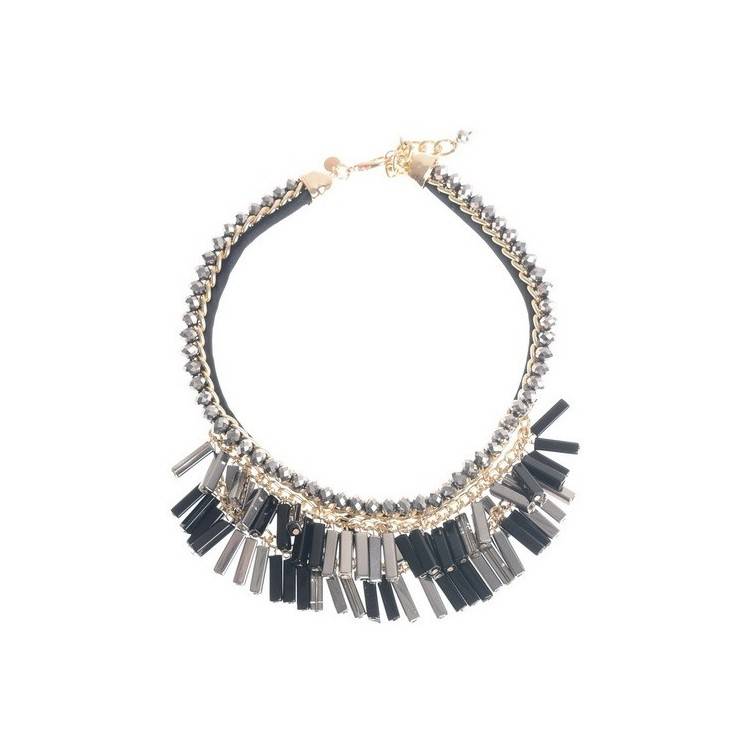 CRYSTAL PENDANT SHORT NECKLACE 2