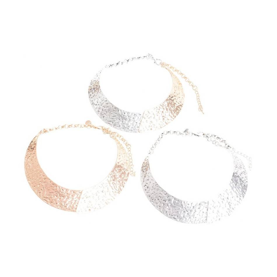 DOUBLE METAL SHORT NECKLACE