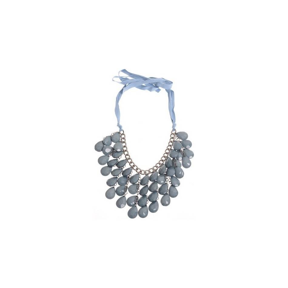 SHORT NECKLACE WITH FACETED BEADS