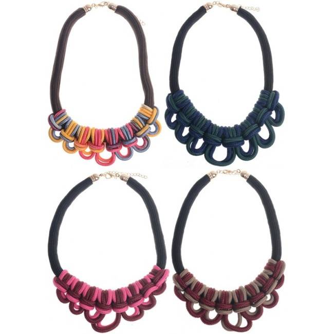 BRAIDED SHORT NECKLACE