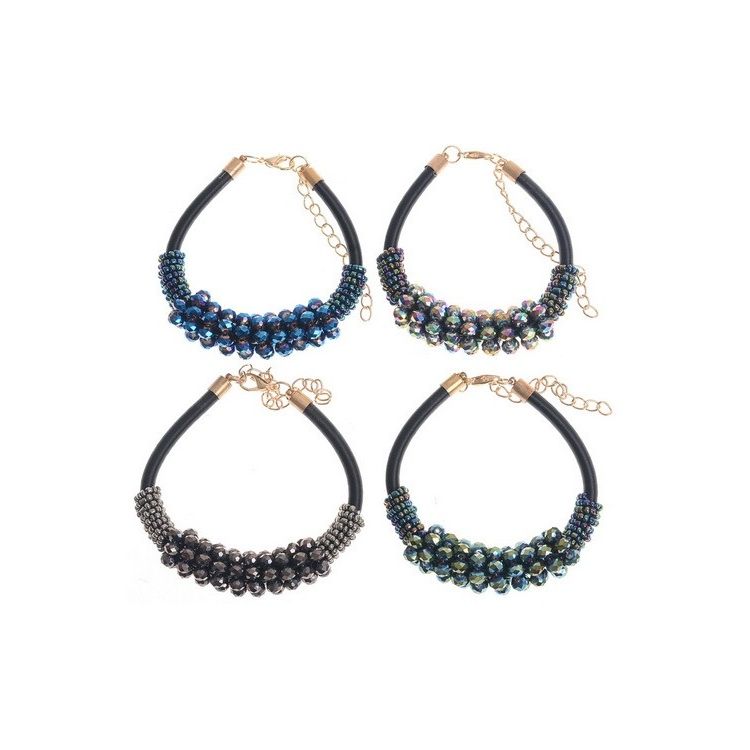 BEADED LEATHER BRACELET 2