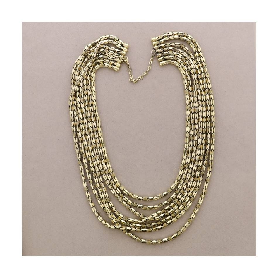 COLLAR LARGO CADENAS METAL