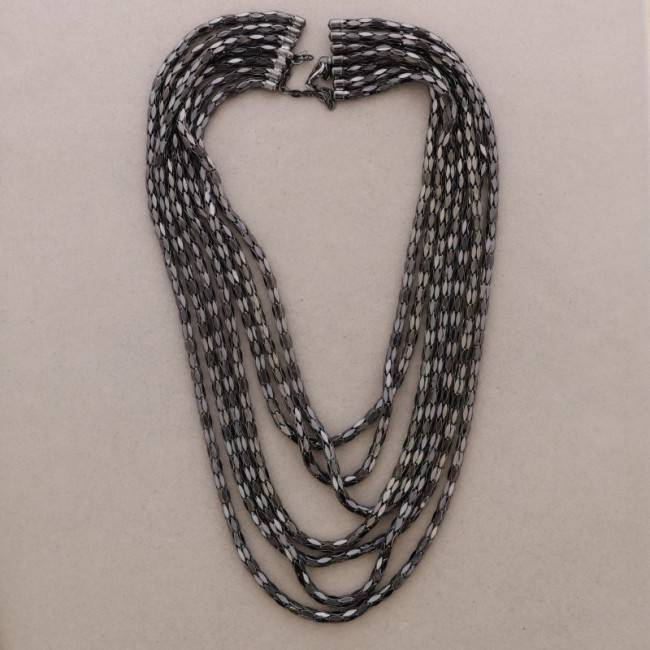 COLLAR LARGO CADENAS METAL