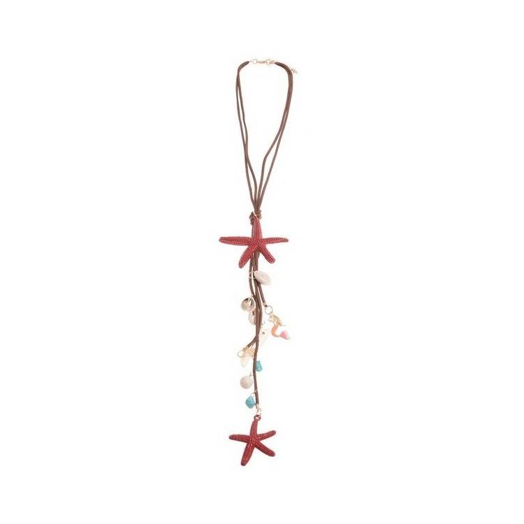 LONG PENDANT NECKLACE MARINE MOTIVES 2