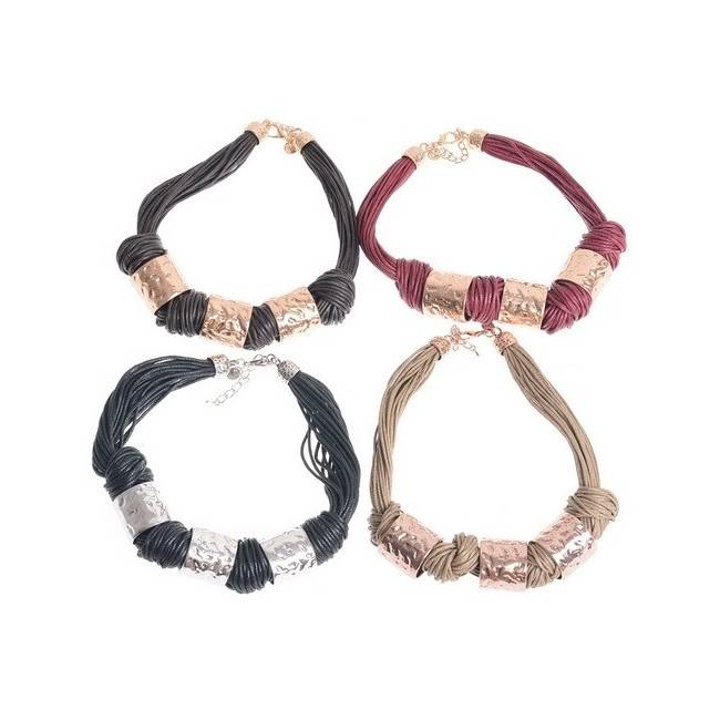 METAL CYLINDER SHORT NECKLACE