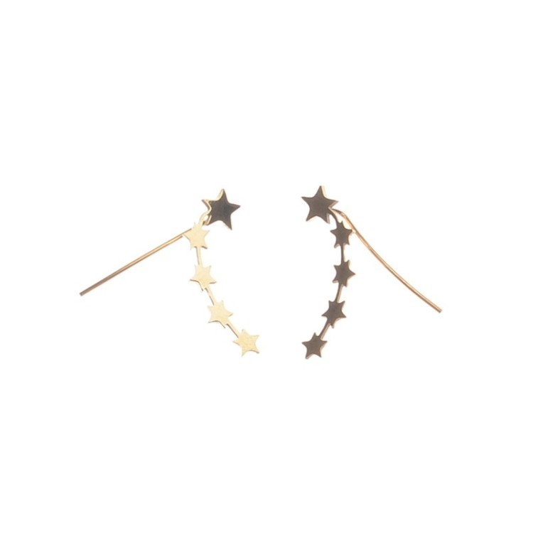 STEEL EARRINGS LITTLE STARS