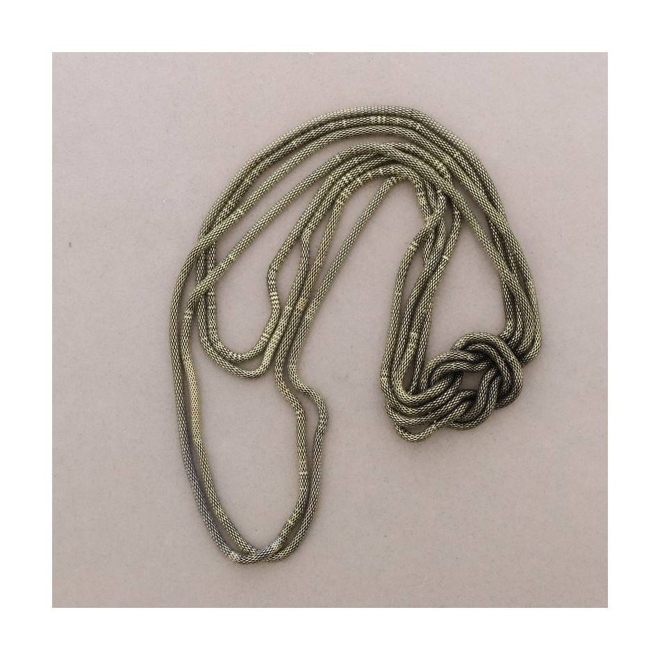 LONG NECKLACE WITH METAL CHAINS