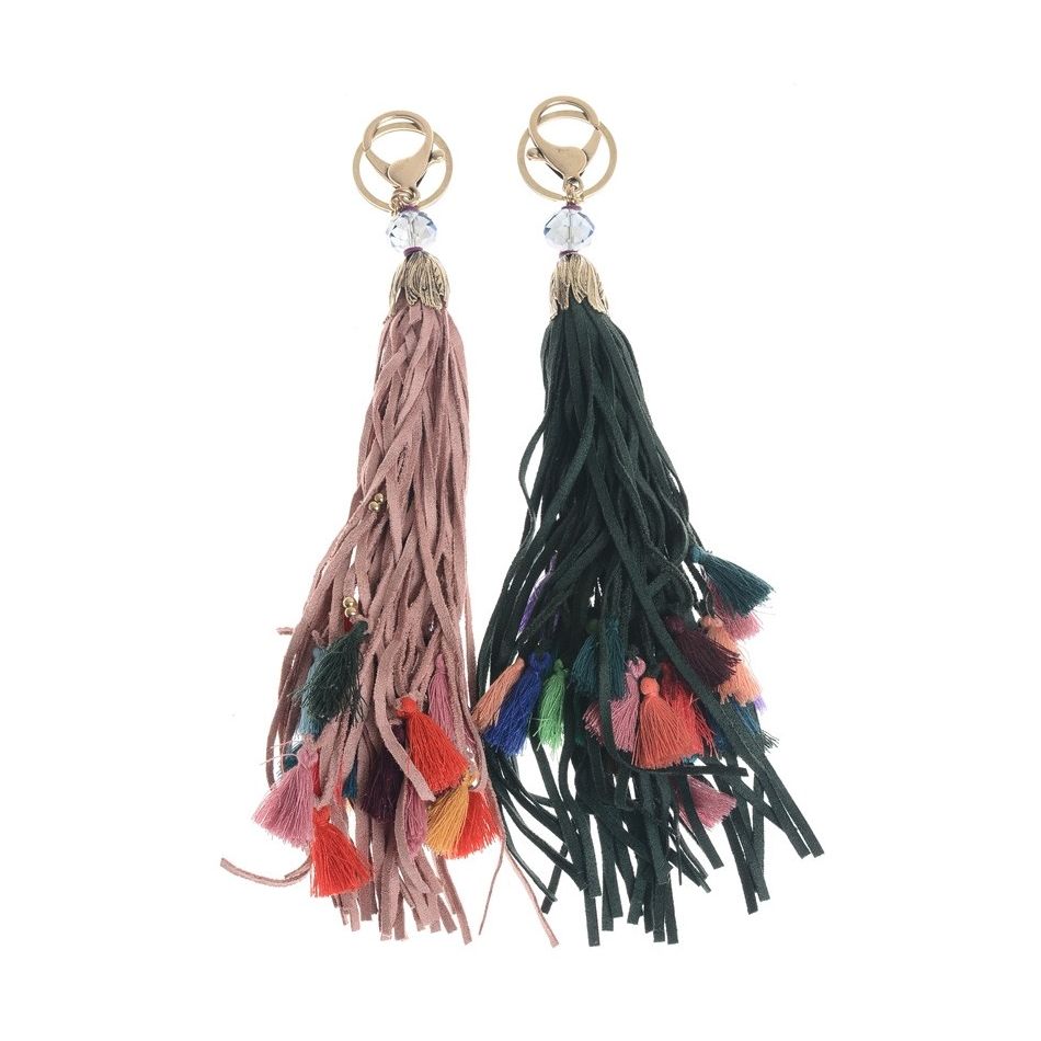 BEADS FRINGE KEYCHAIN