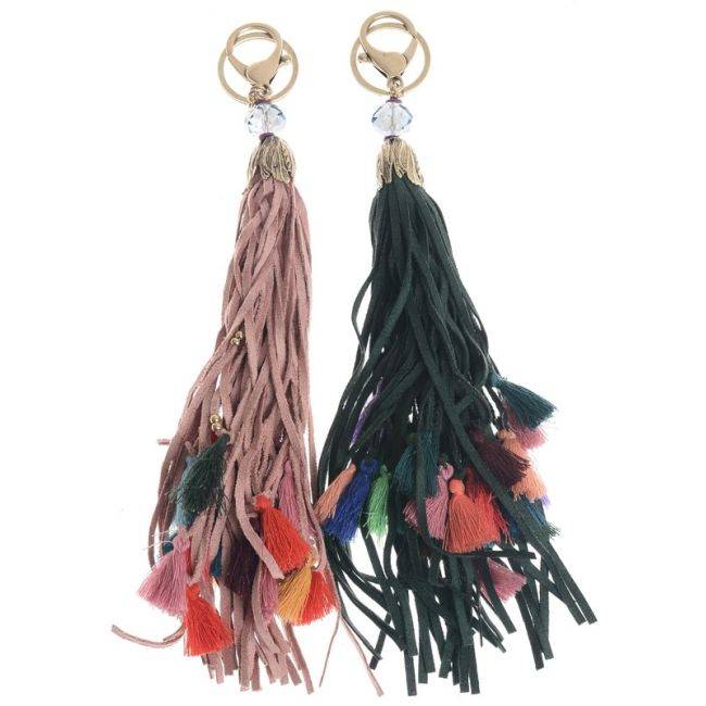 BEADS FRINGE KEYCHAIN