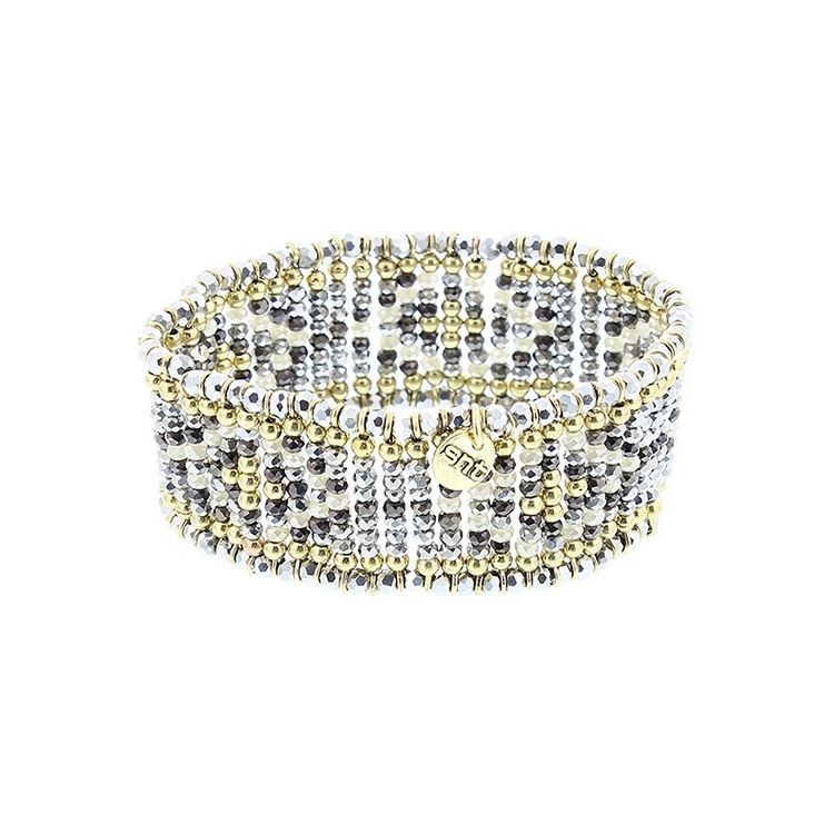 ELASTIC BRACELET WITH CRYSTAL BEADS