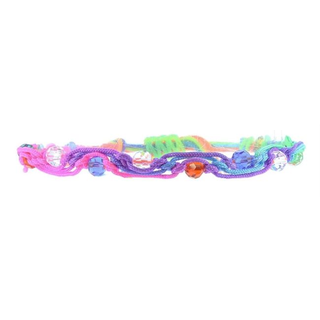 MACRAMÉ BRACELET WITH FACETED BEADS