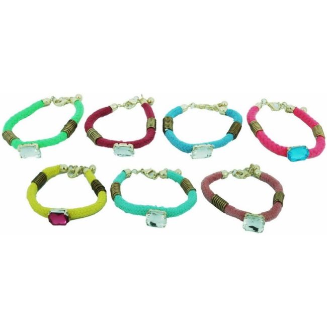 PULSERA CIERRE MOSQUETÓN CRISTAL