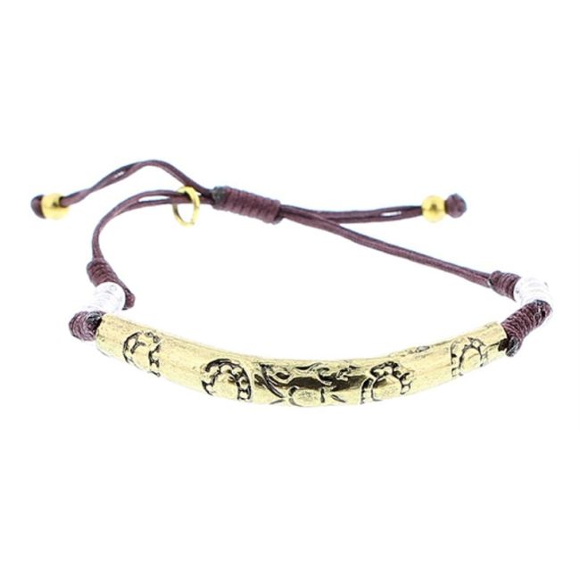 METAL BAR MACRAMÉ BRACELET