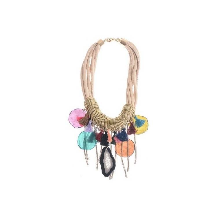 GARGANTILLA CORDONES CUENTAS