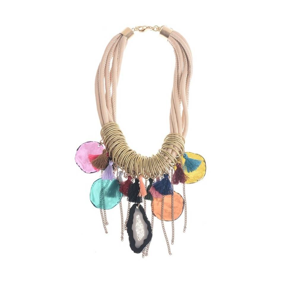 GARGANTILLA CORDONES CUENTAS