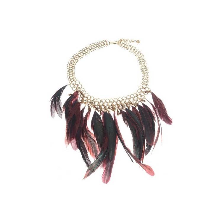 GARGANTILLA CADENA COLG. PLUMAS