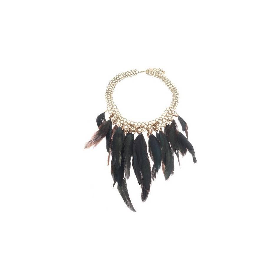 GARGANTILLA CADENA COLG. PLUMAS
