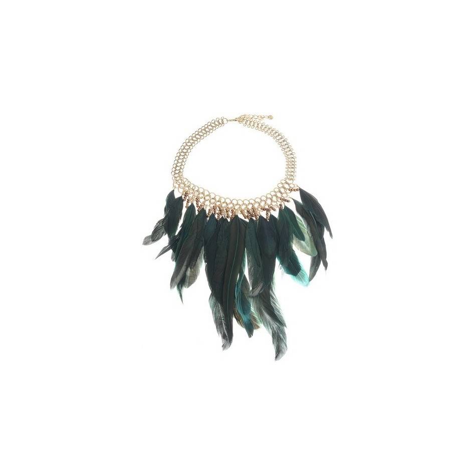 GARGANTILLA CADENA COLG. PLUMAS