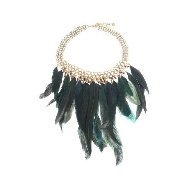 GARGANTILLA CADENA COLG. PLUMAS