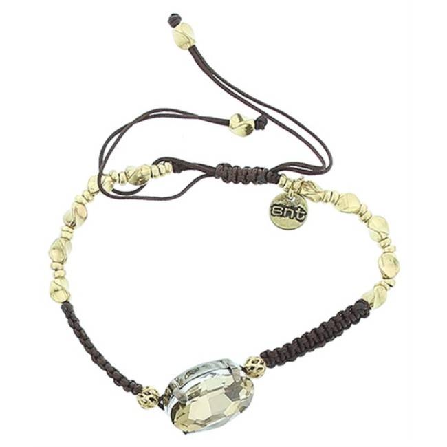 PULSERA MACRAMÉ CRISTAL FACETADO