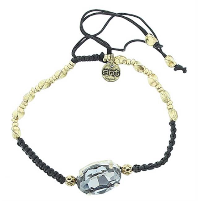 PULSERA MACRAMÉ CRISTAL FACETADO