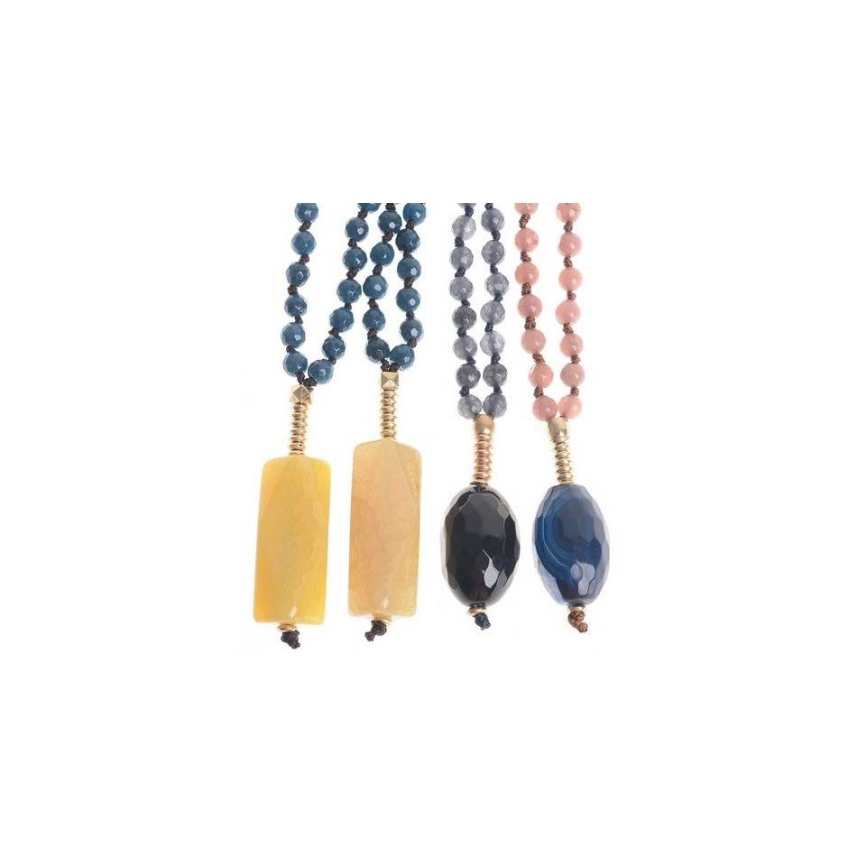 LONG PENDANT NECKLACE STONE