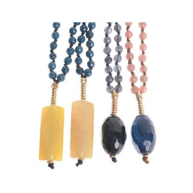 COLLAR LARGO COLG. PIEDRA